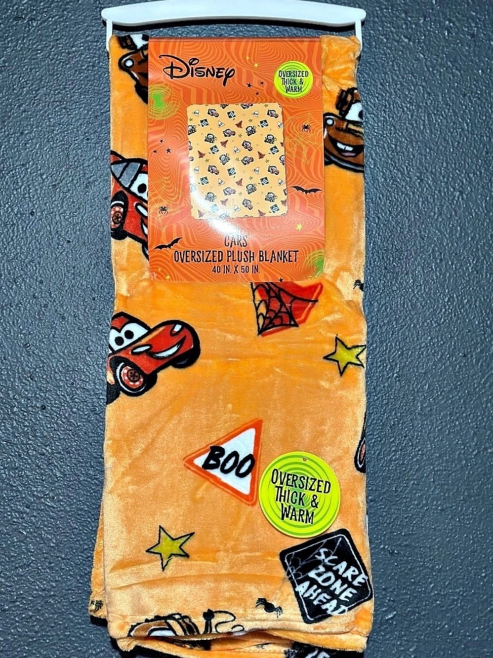 Disney Pixar Cars Halloween Toddler Plush Blanket